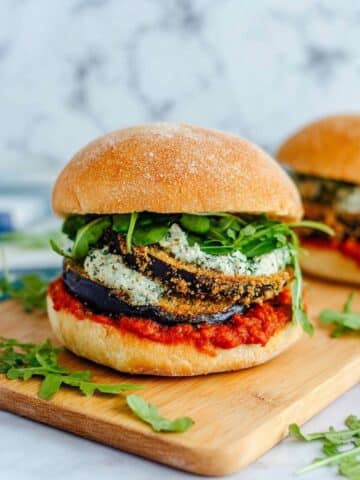 Crispy Eggplant Parmesan Sandwich Recipe