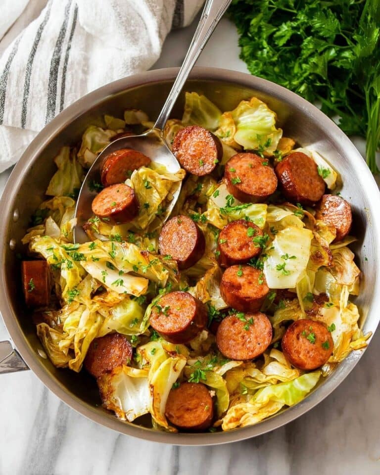 Cabbage and Sausage Skillet Recipe