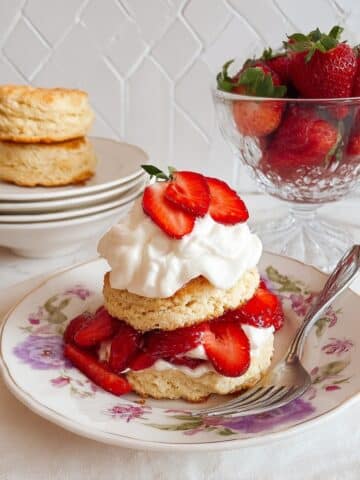 Strawberry Shortcake with Cream Biscuits Recipe