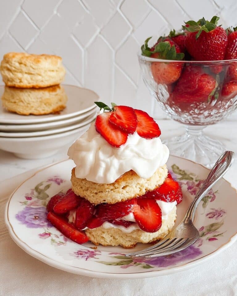 Strawberry Shortcake with Cream Biscuits Recipe