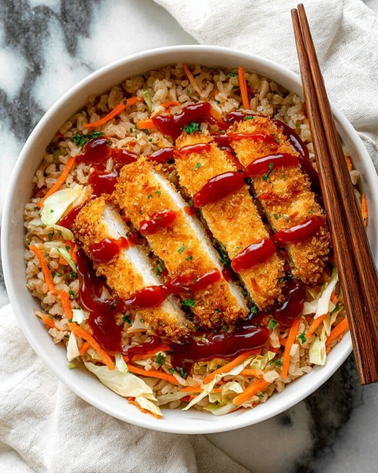 Crispy Air Fryer Tofu Katsu with Crunchy Cabbage Salad and Peanut Lime Dressing Recipe