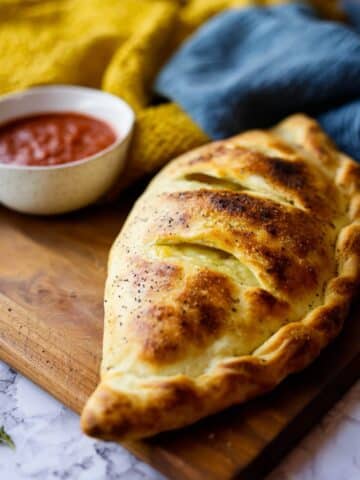 Turkey Pepperoni Calzone Recipe