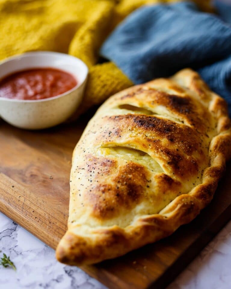 Turkey Pepperoni Calzone Recipe
