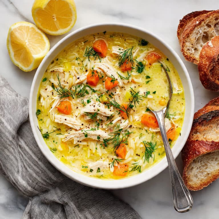 Greek Lemon Chicken Soup (Avgolemono) Recipe