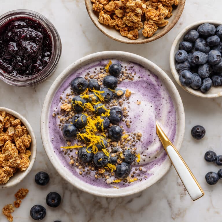 High-Protein Lemon Blueberry Overnight Oats Recipe