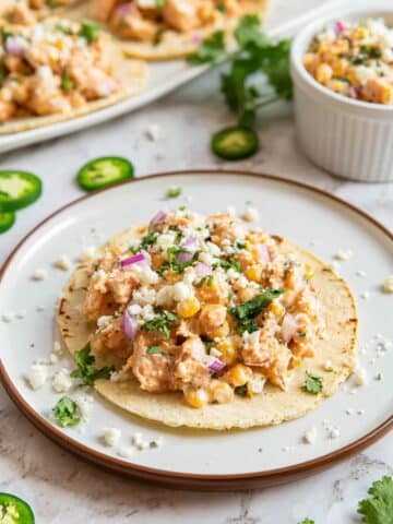 Street Corn Chicken Tacos Recipe