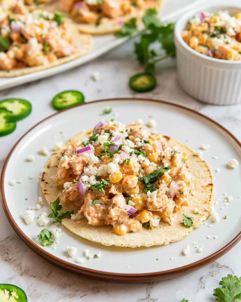 Street Corn Chicken Tacos Recipe
