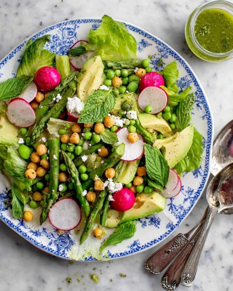 Bright Spring Asparagus Salad with Feta, Avocado, and Pistachios Recipe