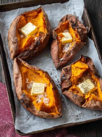 Air Fryer Baked Sweet Potatoes Recipe
