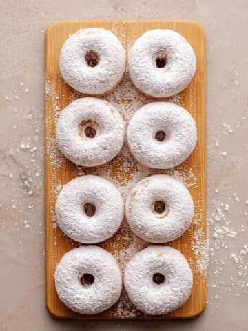 Homemade Mini Powdered Sugar Donuts Recipe