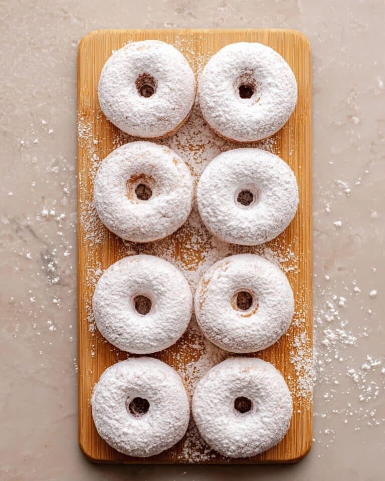 Homemade Mini Powdered Sugar Donuts Recipe