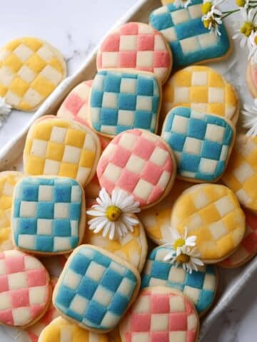 Easter Gingham Sugar Cookies Recipe