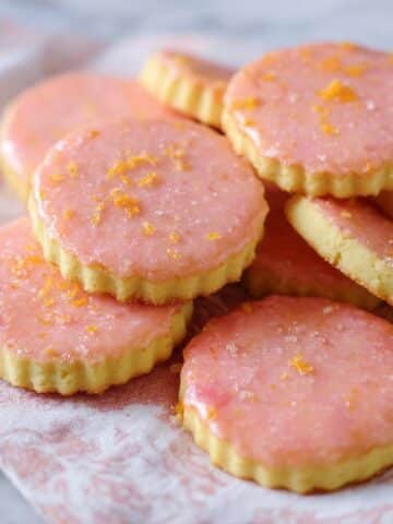 Grapefruit Shortbread Cookies with Zesty Icing Recipe