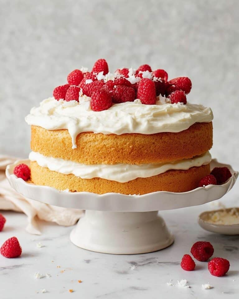 Coconut Raspberry Cake Recipe