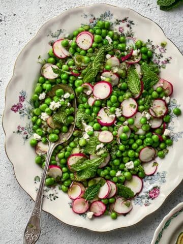 Spring Peas with Radish and Mint Recipe