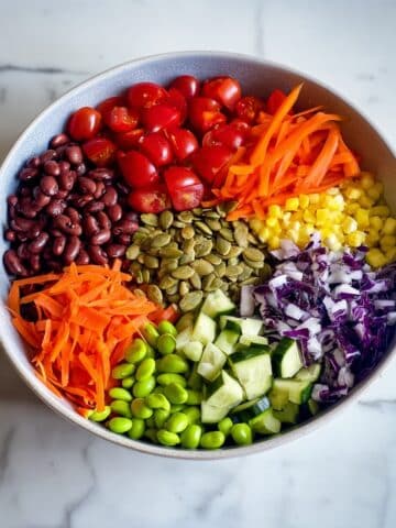 Rainbow Salad with Fresh Crisp Vegetables Recipe