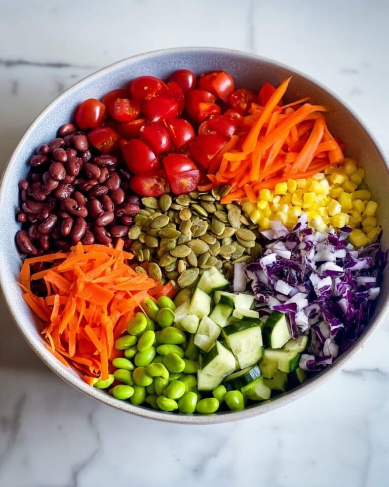 Rainbow Salad with Fresh Crisp Vegetables Recipe