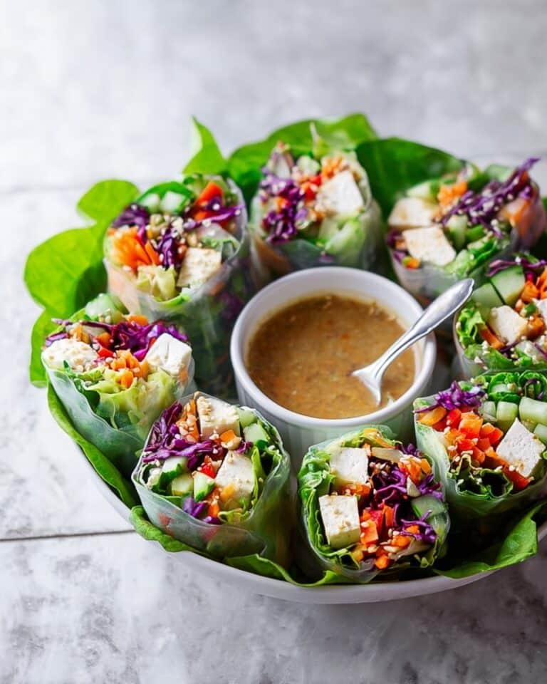 Fresh Spring Rolls with Peanut Dipping Sauce Recipe