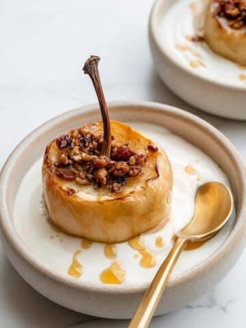 Baked Apples with Oatnut Filling and Spiced Topping Recipe