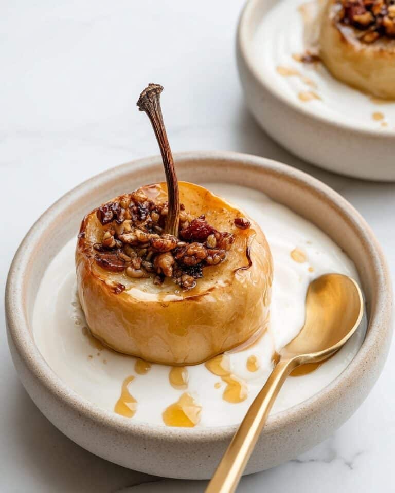 Baked Apples with Oatnut Filling and Spiced Topping Recipe