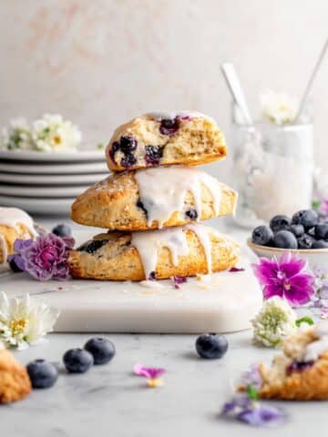 Blueberry White Chocolate Chip Scones Recipe