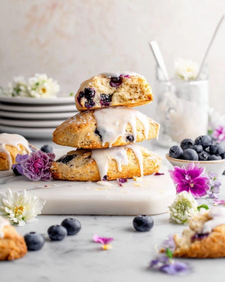 Blueberry White Chocolate Chip Scones Recipe