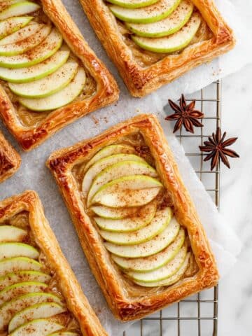 Cinnamon Apple Butter Puff Pastry Tarts Recipe
