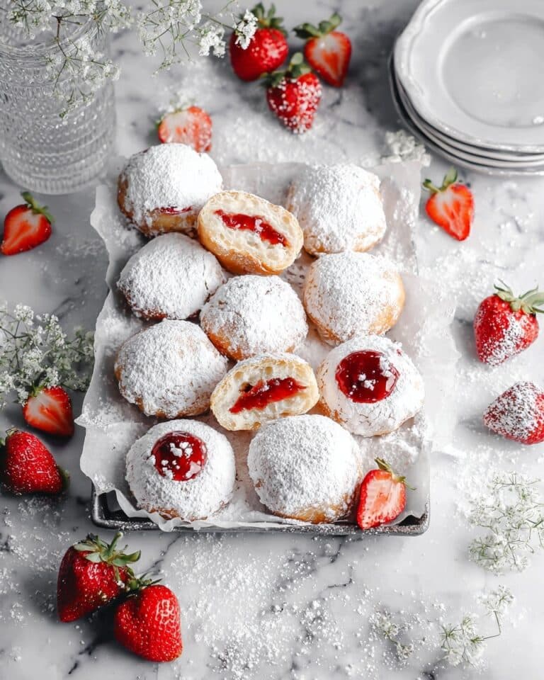 Strawberry Jelly Donut Muffins Recipe