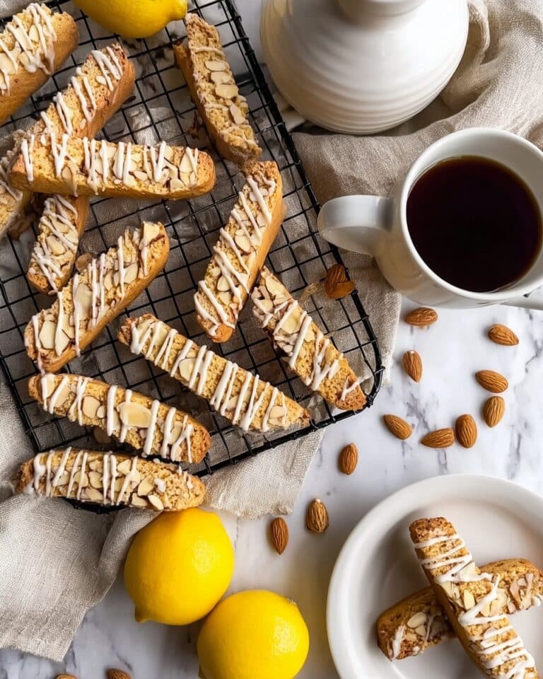 Lemon Biscotti with Toasted Almonds Recipe