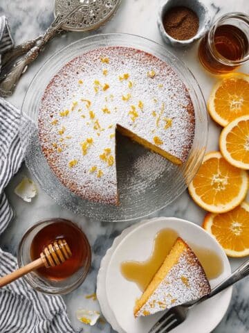 Cardamom Spiced Orange Olive Oil Cake Recipe