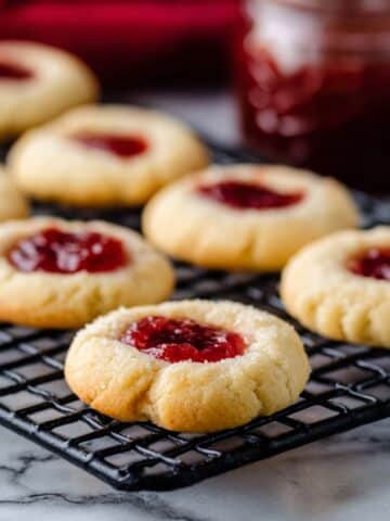 Keto Thumbprint Cookies with Strawberry Rhubarb Recipe