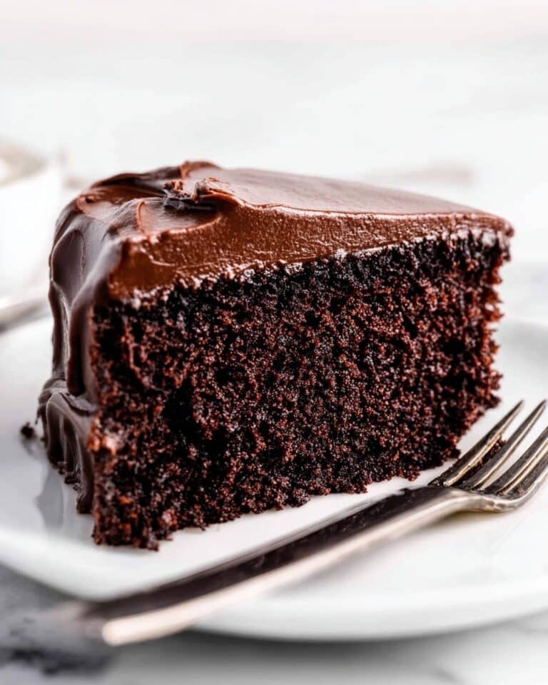 Chocolate Depression Cake with Chocolate Frosting Recipe