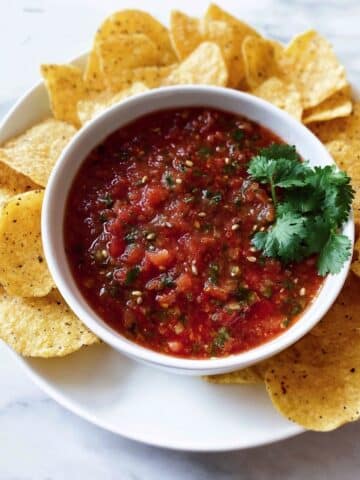 Roasted Tomato and Tomatillo Salsa Recipe