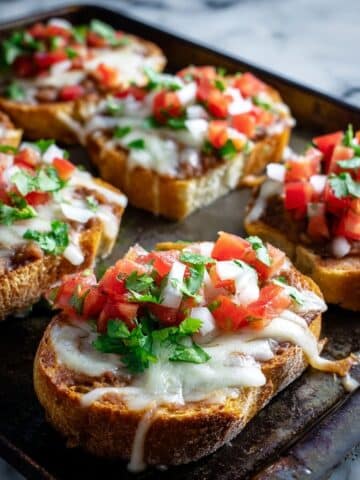 Molletes (Mexican Bean and Cheese Sandwiches) Recipe