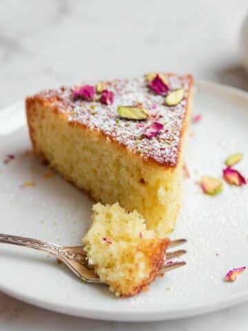 Gluten Free Cardamom Rose Cake Recipe