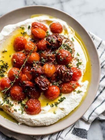 Whipped Feta with Roasted Garlic Tomatoes Recipe