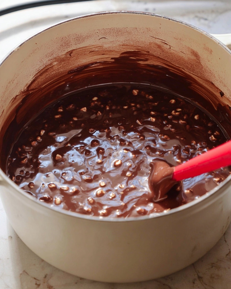 A white bowl filled with two main layers: the bottom layer is dark brown sticky rice with a shiny, wet texture, and the top layer is creamy white coconut milk swirled in, blending into the dark brown rice in some areas. A silver spoon rests inside the bowl, partially submerged in the rice mixture. The bowl sits on a light wood surface, with a white cloth partially visible on the right side and a white cup with a small orange flower design filled with a light brown liquid near the top right corner. photo taken with an iphone --ar 4:5 --v 7