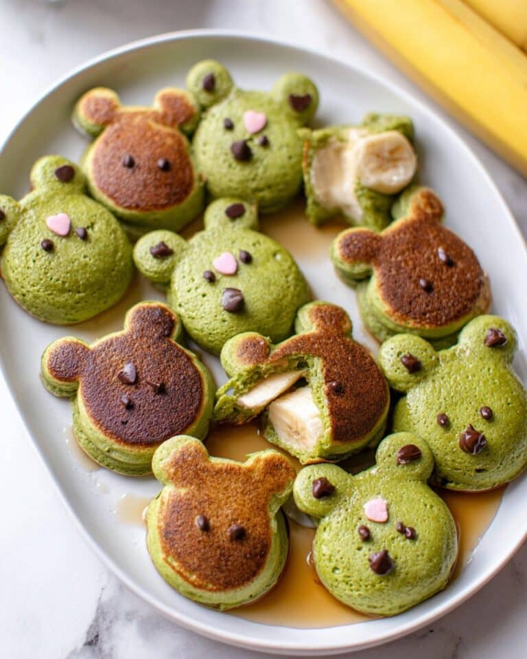 Frog Matcha Banana Pancake Bites Recipe