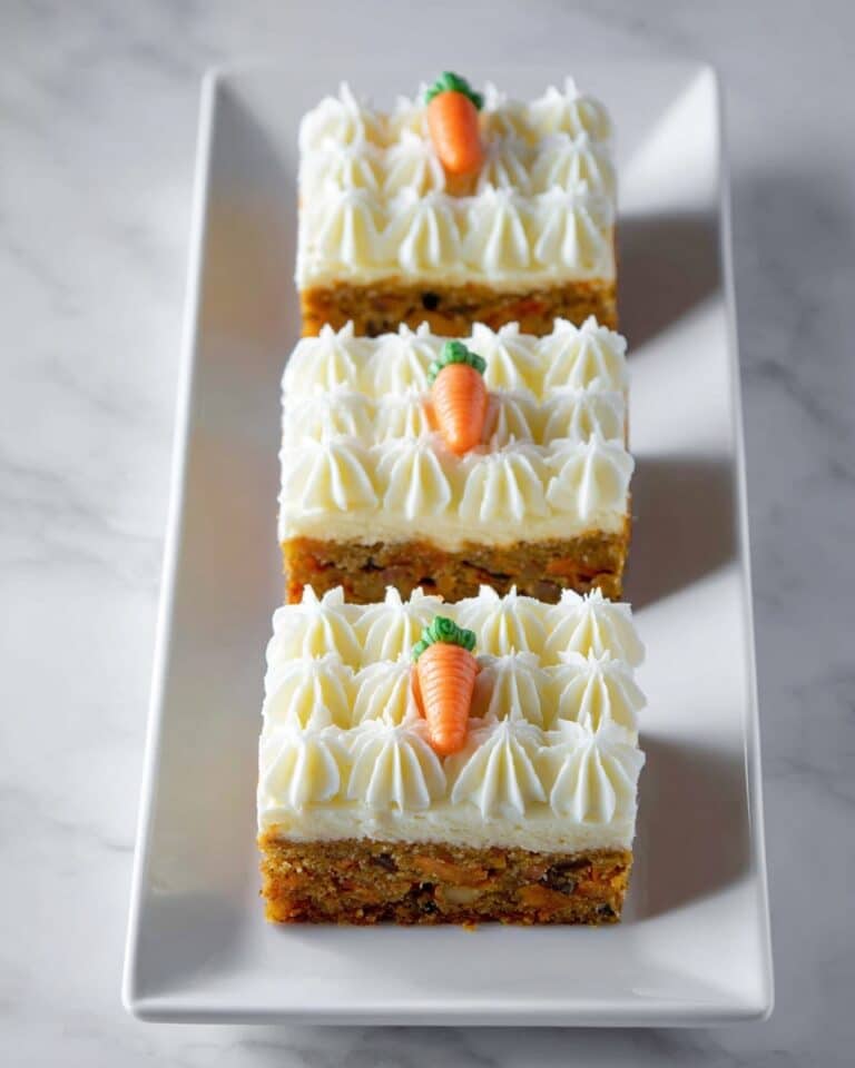 Carrot Cake Squares with Cream Cheese Frosting Recipe