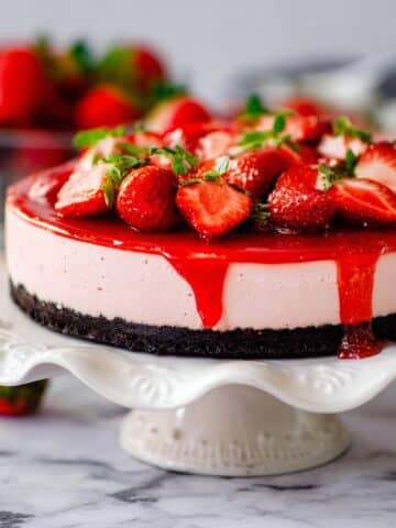 No Bake Strawberry Cheesecake Recipe