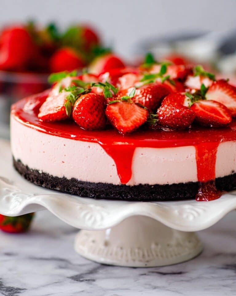 No Bake Strawberry Cheesecake Recipe