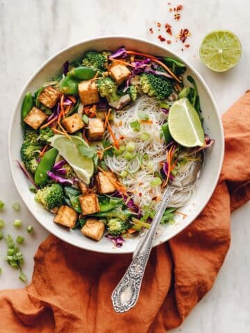 Tofu Noodle Stir-Fry with Spring Vegetables Recipe