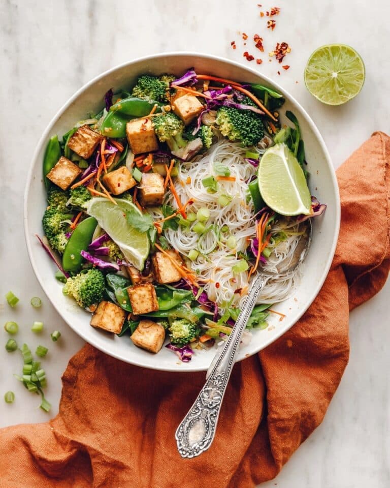 Tofu Noodle Stir-Fry with Spring Vegetables Recipe