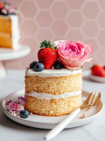 The BEST Gluten-Free Vanilla Cake (1 Bowl!) Recipe