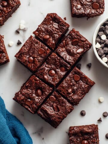 Fudgy Crackly Top Vegan & Gluten-Free Brownies Recipe