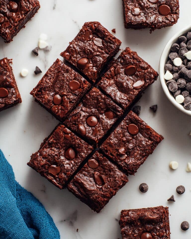 Fudgy Crackly Top Vegan & Gluten-Free Brownies Recipe