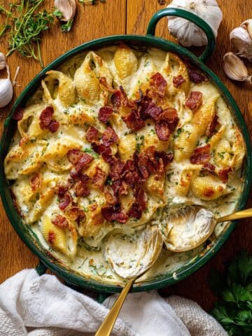 Baked White Mac and Cheese with Bacon Recipe