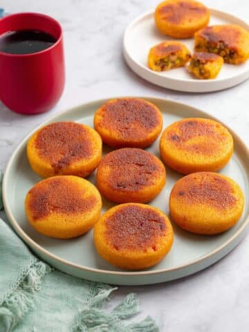 Sweet Potato Rice Cakes with Savory Filling Recipe