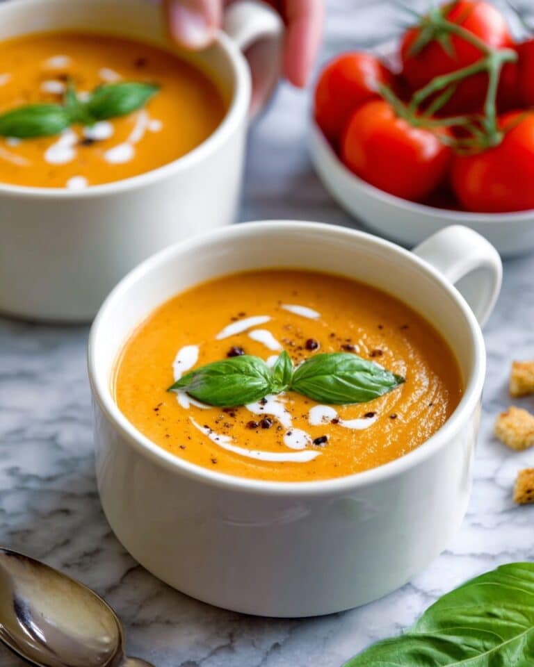 Creamy Tomato and Basil Soup Recipe