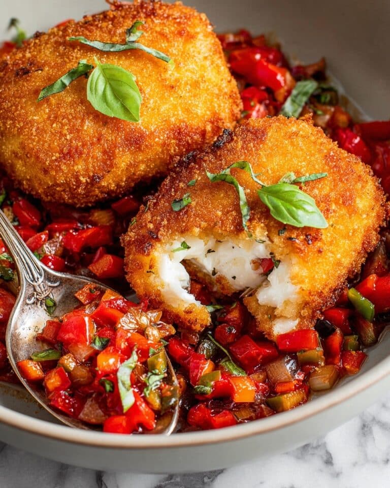 Crispy Fried Feta with Blistered Tomato Relish Recipe